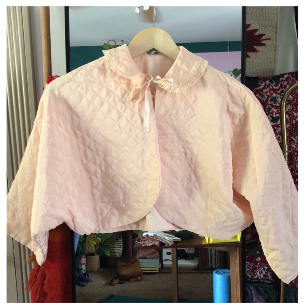 Vintage Quilted Bed Jacket